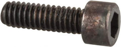 Made in USA - #1-72 UNF Hex Socket Drive, Socket Cap Screw - Alloy Steel, Black Oxide Finish, Fully Threaded, 1/4" Length Under Head - Industrial Tool & Supply