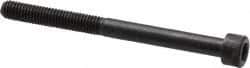Made in USA - #10-32 UNF Hex Socket Drive, Socket Cap Screw - Alloy Steel, Black Oxide Finish, Partially Threaded, 2-1/4" Length Under Head - Industrial Tool & Supply