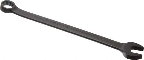 Proto - 14mm 12 Point Combination Wrench - 15° Offset Angle, 8-5/8" OAL, Steel, Black Finish - Industrial Tool & Supply