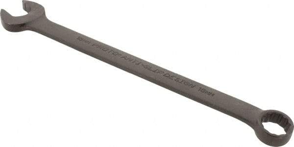 Proto - 18mm 12 Point Combination Wrench - 15° Offset Angle, 10-1/2" OAL, Steel, Black Finish - Industrial Tool & Supply