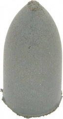 Cratex - 7/8" Max Diam x 1-3/4" Long, Cone, Rubberized Point - Coarse Grade, Silicon Carbide, 1/4" Arbor Hole, Unmounted - Industrial Tool & Supply