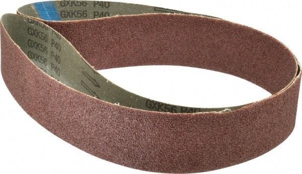 Tru-Maxx - 2-1/2" Wide x 60" OAL, 40 Grit, Aluminum Oxide Abrasive Belt - Aluminum Oxide, Coarse, Coated - Industrial Tool & Supply