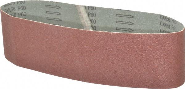 Tru-Maxx - 4" Wide x 36" OAL, 60 Grit, Aluminum Oxide Abrasive Belt - Aluminum Oxide, Medium, Coated - Industrial Tool & Supply