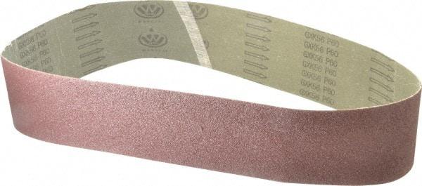Tru-Maxx - 4" Wide x 48" OAL, 60 Grit, Aluminum Oxide Abrasive Belt - Aluminum Oxide, Medium, Coated - Industrial Tool & Supply