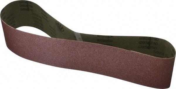 Tru-Maxx - 4" Wide x 48" OAL, 80 Grit, Aluminum Oxide Abrasive Belt - Aluminum Oxide, Medium, Coated - Industrial Tool & Supply