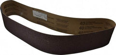 Tru-Maxx - 4" Wide x 54" OAL, 40 Grit, Aluminum Oxide Abrasive Belt - Aluminum Oxide, Coarse, Coated - Industrial Tool & Supply