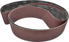 Tru-Maxx - 4" Wide x 132" OAL, 80 Grit, Aluminum Oxide Abrasive Belt - Aluminum Oxide, Medium, Coated - Industrial Tool & Supply