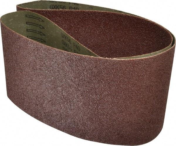 Tru-Maxx - 6" Wide x 54" OAL, 40 Grit, Aluminum Oxide Abrasive Belt - Aluminum Oxide, Coarse, Coated - Industrial Tool & Supply