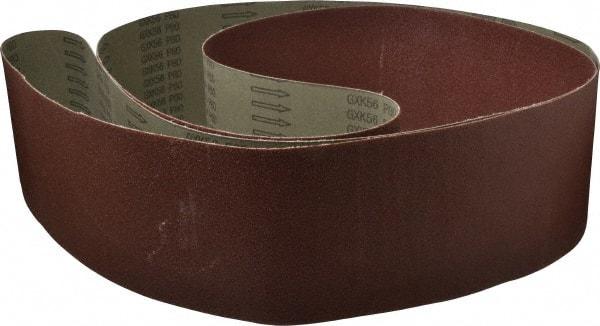Tru-Maxx - 6" Wide x 132" OAL, 80 Grit, Aluminum Oxide Abrasive Belt - Aluminum Oxide, Medium, Coated - Industrial Tool & Supply