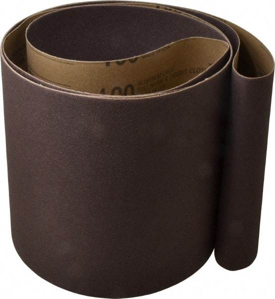 Tru-Maxx - 8" Wide x 107" OAL, 100 Grit, Aluminum Oxide Abrasive Belt - Aluminum Oxide, Fine, Coated - Industrial Tool & Supply