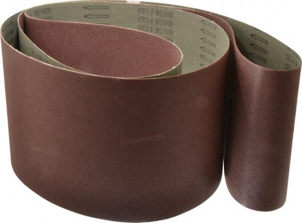 Tru-Maxx - 8" Wide x 107" OAL, 120 Grit, Aluminum Oxide Abrasive Belt - Aluminum Oxide, Fine, Coated - Industrial Tool & Supply