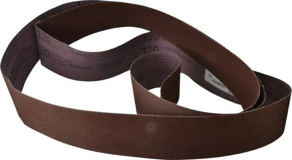 Tru-Maxx - 3" Wide x 120" OAL, 120 Grit, Aluminum Oxide Abrasive Belt - Aluminum Oxide, Fine, Coated - Industrial Tool & Supply