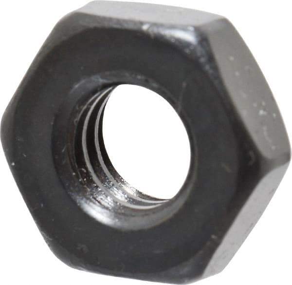 Gibraltar - 5/16-18 UNC Alloy Steel Right Hand Heavy Hex Jam Nut - 9/16" Across Flats, 13/64" High, Black Oxide Finish - Industrial Tool & Supply