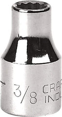 Craftsman Industrial - 11/16", 1/2" Drive, Standard Hand Socket - 12 Points - Industrial Tool & Supply