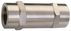Ham-Let - 3/8" Stainless Steel Check Valve - Inline, FNPT x FNPT, 3,000 WOG - Industrial Tool & Supply