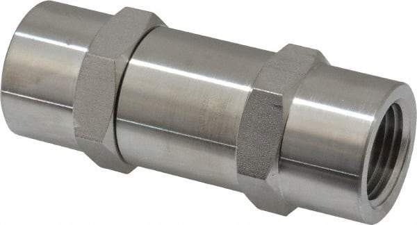 Ham-Let - 1/2" Stainless Steel Check Valve - Inline, FNPT x FNPT, 3,000 WOG - Industrial Tool & Supply