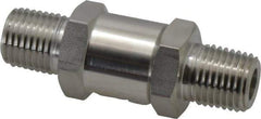 Ham-Let - 1/4" Stainless Steel Check Valve - Inline, MNPT x MNPT, 3,000 WOG - Industrial Tool & Supply