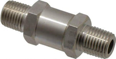 Ham-Let - 1/4" Stainless Steel Check Valve - Inline, MNPT x MNPT, 3,000 WOG - Industrial Tool & Supply