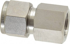 Ham-Let - 1/2" OD, Grade 316Stainless Steel Female Connector - Comp x FNPT Ends - Industrial Tool & Supply