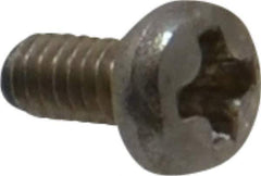Value Collection - M2x0.40 Metric Coarse, 4mm Length Under Head Phillips Drive Machine Screw - Pan Head, Grade 18-8 & A2 Stainless Steel, Uncoated, Without Washer - Industrial Tool & Supply
