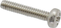 Value Collection - M2x0.40 Metric Coarse, 10mm Length Under Head Phillips Drive Machine Screw - Pan Head, Grade 18-8 & A2 Stainless Steel, Uncoated, Without Washer - Industrial Tool & Supply