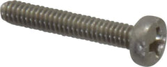 Value Collection - M2x0.40 Metric Coarse, 12mm Length Under Head Phillips Drive Machine Screw - Pan Head, Grade 18-8 & A2 Stainless Steel, Uncoated, Without Washer - Industrial Tool & Supply