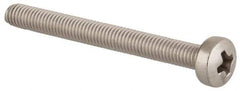 Value Collection - M3x0.50 Metric Coarse, 30mm Length Under Head Phillips Drive Machine Screw - Pan Head, Grade 18-8 & A2 Stainless Steel, Uncoated, Without Washer - Industrial Tool & Supply