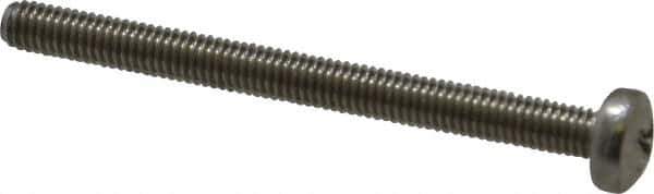 Value Collection - M3x0.50 Metric Coarse, 35mm Length Under Head Phillips Drive Machine Screw - Pan Head, Grade 18-8 & A2 Stainless Steel, Uncoated, Without Washer - Industrial Tool & Supply