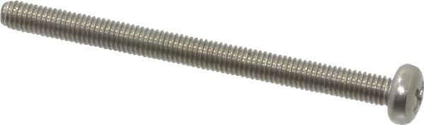 Value Collection - M3x0.50 Metric Coarse, 40mm Length Under Head Phillips Drive Machine Screw - Pan Head, Grade 18-8 & A2 Stainless Steel, Uncoated, Without Washer - Industrial Tool & Supply