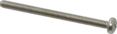 Value Collection - M3x0.50 Metric Coarse, 40mm Length Under Head Phillips Drive Machine Screw - Pan Head, Grade 18-8 & A2 Stainless Steel, Uncoated, Without Washer - Industrial Tool & Supply