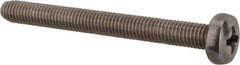 Value Collection - M5x0.80 Metric Coarse, 50mm Length Under Head Phillips Drive Machine Screw - Pan Head, Grade 18-8 & A2 Stainless Steel, Uncoated, Without Washer - Industrial Tool & Supply