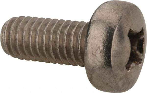 Value Collection - M6x1.00 Metric Coarse, 14mm Length Under Head Phillips Drive Machine Screw - Pan Head, Grade 18-8 & A2 Stainless Steel, Uncoated, Without Washer - Industrial Tool & Supply