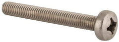 Value Collection - M6x1.00 Metric Coarse, 50mm Length Under Head Phillips Drive Machine Screw - Pan Head, Grade 18-8 & A2 Stainless Steel, Uncoated, Without Washer - Industrial Tool & Supply