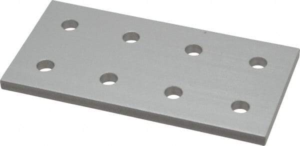 80/20 Inc. - 2" Wide, 4" High, Open Shelving 8 Hole Joining Strip - Aluminum, Use with Series 10 & Bolt Kit 3321 - Industrial Tool & Supply