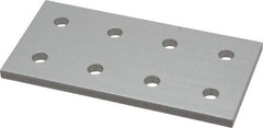 80/20 Inc. - 2" Wide, 4" High, Open Shelving 8 Hole Joining Strip - Aluminum, Use with Series 10 & Bolt Kit 3321 - Industrial Tool & Supply