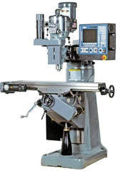 Bridgeport - 48" Long x 9" Wide, 3 Phase Fagor 8055-i CNC Milling Machine - Variable Speed Pulley Control, R8 Taper, 3 hp - Industrial Tool & Supply