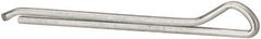 Made in USA - 3/32" Diam x 1-1/4" Long Hammerlock Cotter Pin - Grade 2, Zinc-Plated, Steel - Industrial Tool & Supply
