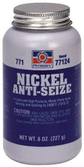 Permatex - 8 oz Bottle High Temperature Anti-Seize Lubricant - Nickel, -65 to 2,400°F, Gray, Water Resistant - Industrial Tool & Supply