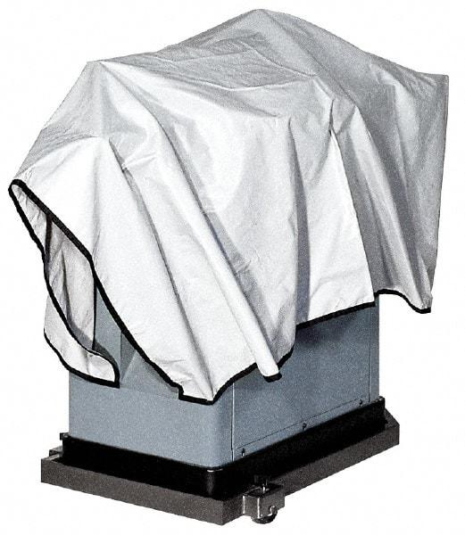 HTC - 112" Long x 72" Wide Tarp & Dust Cover - Gray - Industrial Tool & Supply