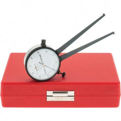 Starrett - 10 to 35mm Inside Dial Caliper Gage - 0.025mm Graduation, 3-1/4" Leg Length, Ball Contact Points - Industrial Tool & Supply