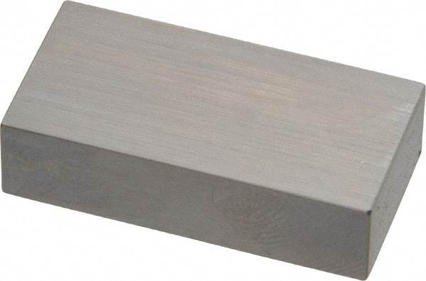 Mitutoyo - 0.7" Rectangular Steel Gage Block - Accuracy Grade 0, Includes Certificate of Inspection - Industrial Tool & Supply