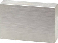Mitutoyo - 0.9" Rectangular Steel Gage Block - Accuracy Grade 0, Includes Certificate of Inspection - Industrial Tool & Supply