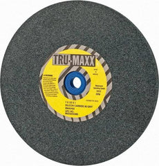 Tru-Maxx - 80 Grit Silicon Carbide Bench & Pedestal Grinding Wheel - 7" Diam x 1" Hole x 1/2" Thick, 3600 Max RPM, K Hardness, Medium Grade , Vitrified Bond - Industrial Tool & Supply
