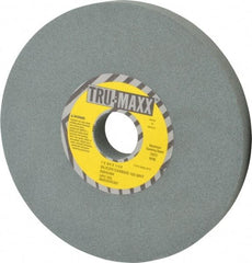 Tru-Maxx - 120 Grit Silicon Carbide Bench & Pedestal Grinding Wheel - 7" Diam x 1-1/4" Hole x 3/4" Thick, 3600 Max RPM, K Hardness, Fine Grade , Vitrified Bond - Industrial Tool & Supply