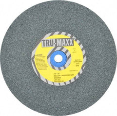 Tru-Maxx - 60 Grit Silicon Carbide Bench & Pedestal Grinding Wheel - 7" Diam x 1" Hole x 1" Thick, 3600 Max RPM, K Hardness, Medium Grade , Vitrified Bond - Industrial Tool & Supply