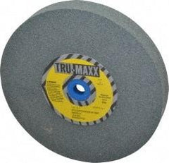 Tru-Maxx - 80 Grit Silicon Carbide Bench & Pedestal Grinding Wheel - 7" Diam x 1" Hole x 1" Thick, 3600 Max RPM, K Hardness, Medium Grade , Vitrified Bond - Industrial Tool & Supply