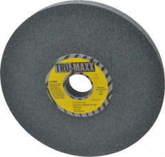 Tru-Maxx - 80 Grit Silicon Carbide Bench & Pedestal Grinding Wheel - 8" Diam x 1-1/4" Hole x 3/4" Thick, 3600 Max RPM, K Hardness, Medium Grade , Vitrified Bond - Industrial Tool & Supply