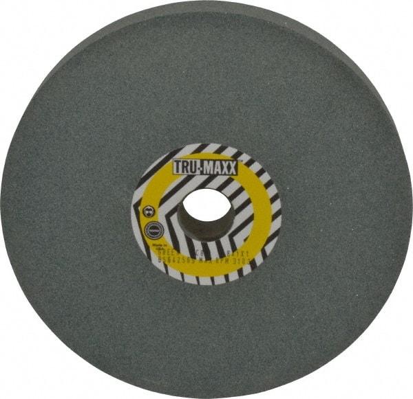 Tru-Maxx - 80 Grit Silicon Carbide Bench & Pedestal Grinding Wheel - 8" Diam x 1" Hole x 1" Thick, 3600 Max RPM, K Hardness, Medium Grade , Vitrified Bond - Industrial Tool & Supply