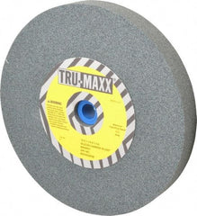 Tru-Maxx - 60 Grit Silicon Carbide Bench & Pedestal Grinding Wheel - 10" Diam x 1-1/4" Hole x 1-1/4" Thick, 3250 Max RPM, K Hardness, Medium Grade , Vitrified Bond - Industrial Tool & Supply