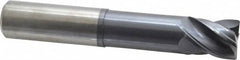 Accupro - 1" Diam 4 Flute Solid Carbide 0.02" Chamfer Width Corner Chamfer End Mill - Industrial Tool & Supply